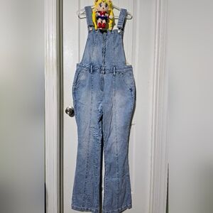 Women's Light Blue Denim Overalls